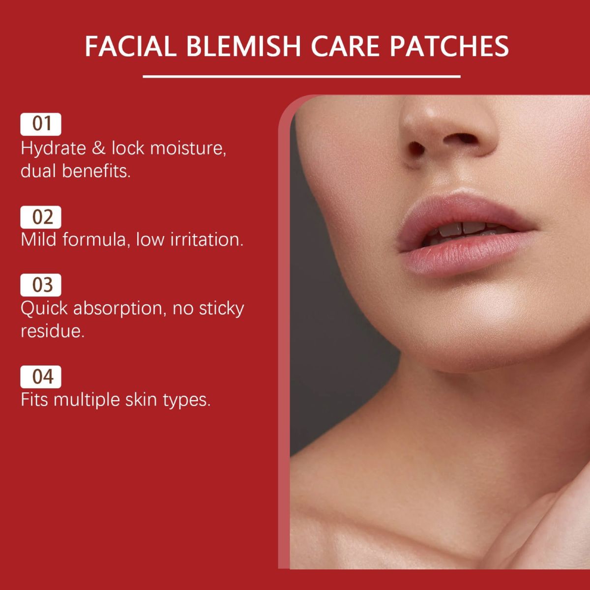 VORVITA Facial Care Patches, Lightweight and Breathable