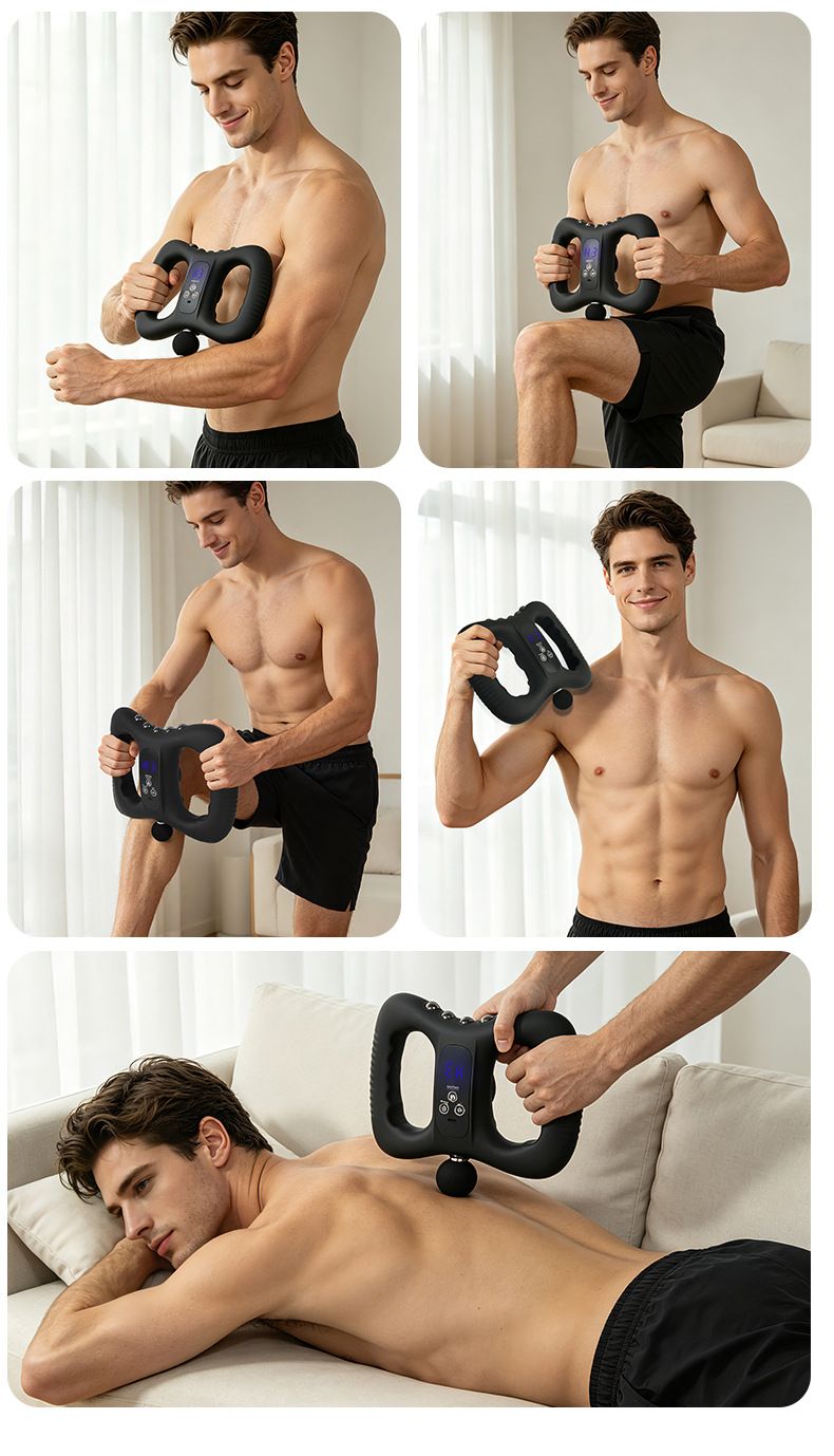 Fascia ring EMS microcurrent massage device