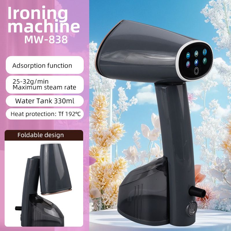 Portable handheld steam iron for home use