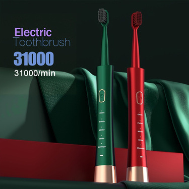 Sonic elektrik diş fırçası, 6 başlık, akıllı, titreşim, yumuşak kıl