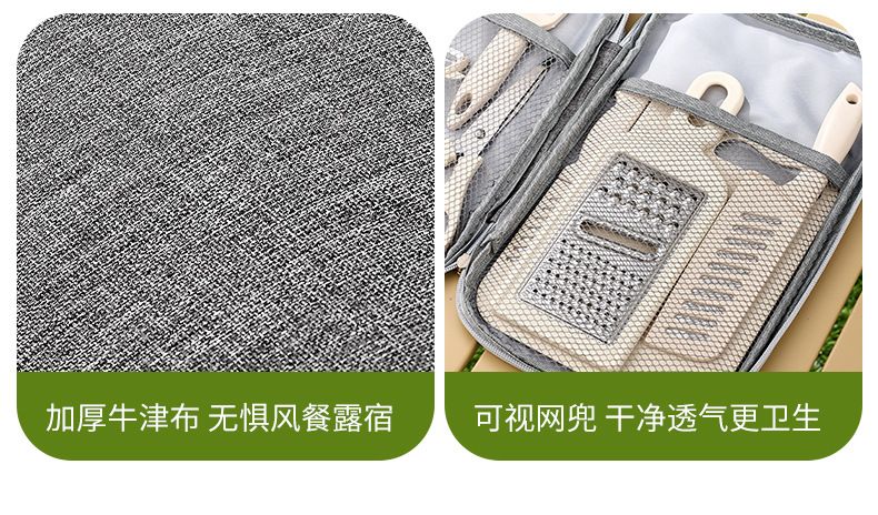 户外烹饪刀具套装新款多功能便携刀具剪刀削皮刀菜板厨具套装批发