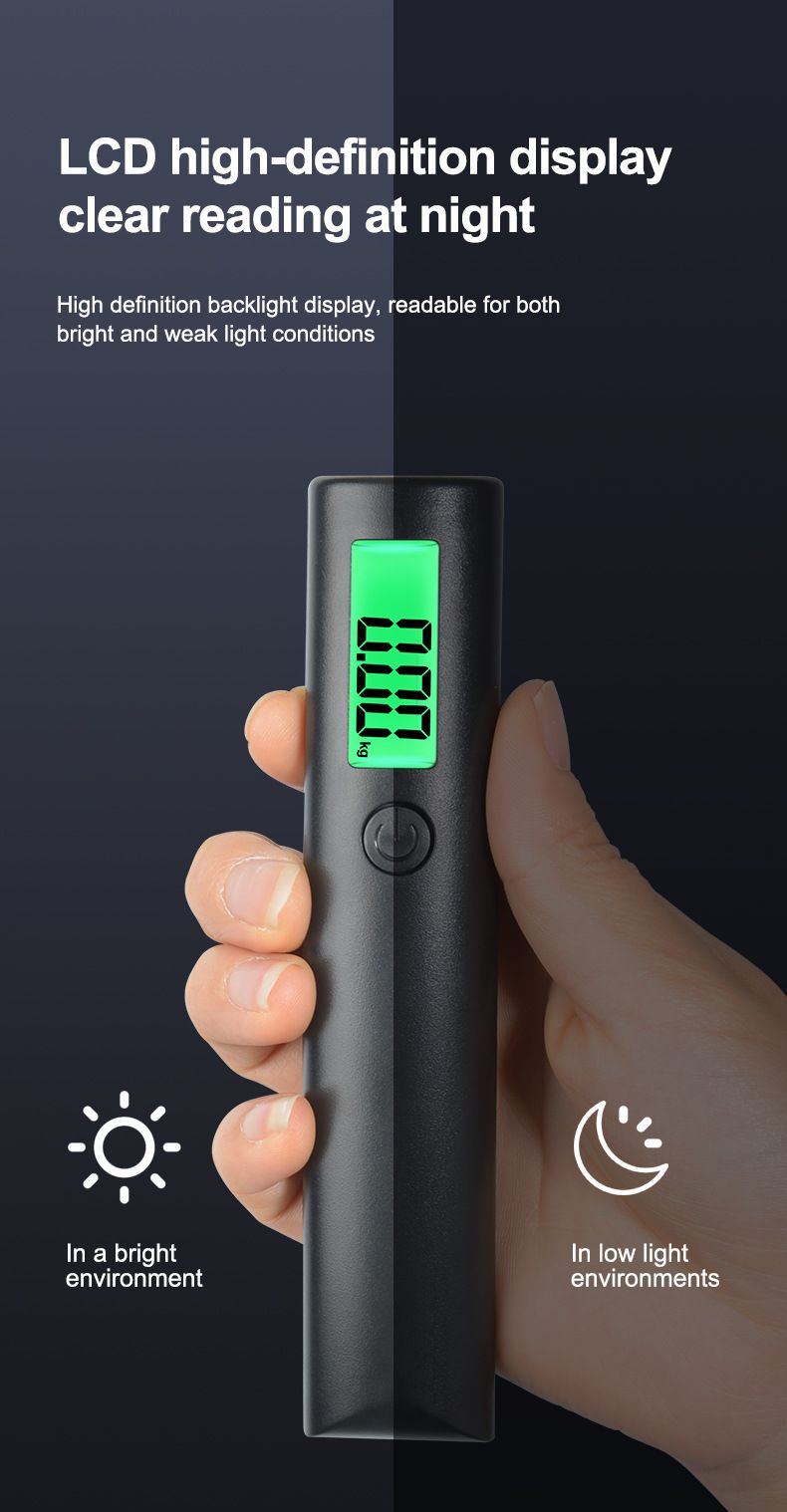 Portable Luggage Scale with Hook, High Precision