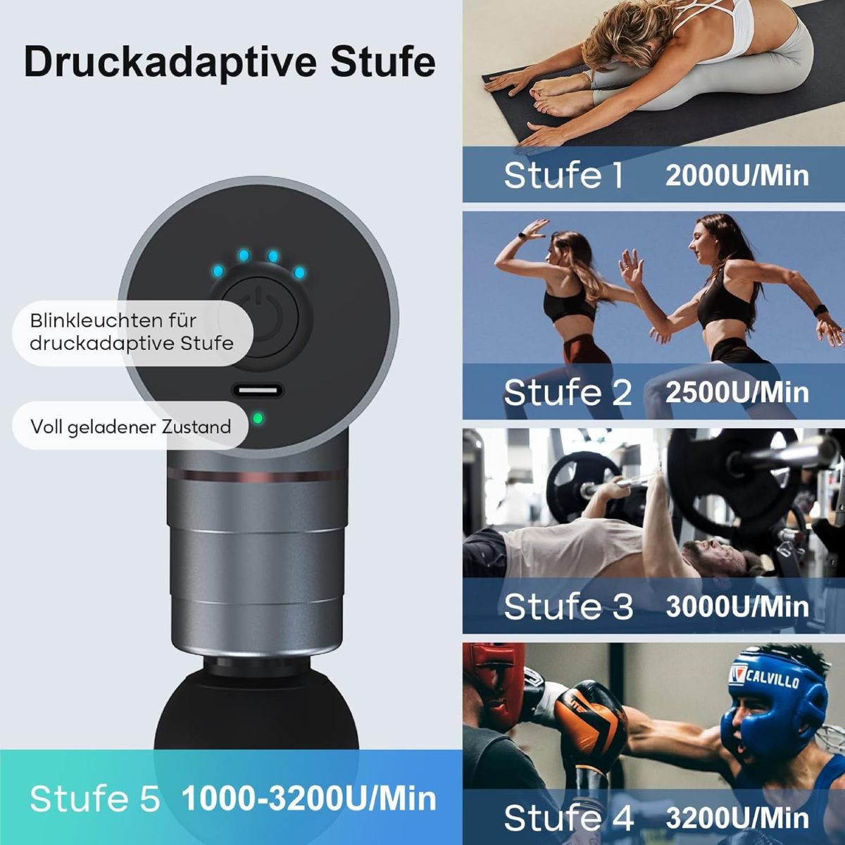 Mini aluminum fascia massage gun with hot and cold