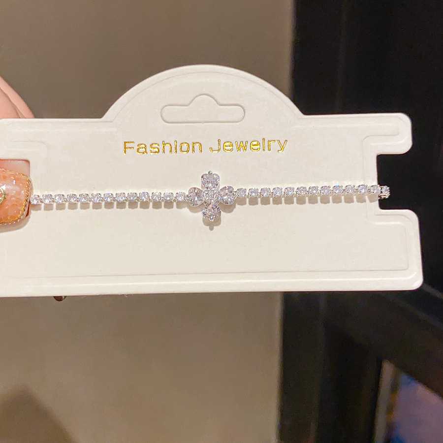 14K Gold Plated Zircon Oval Bracelet