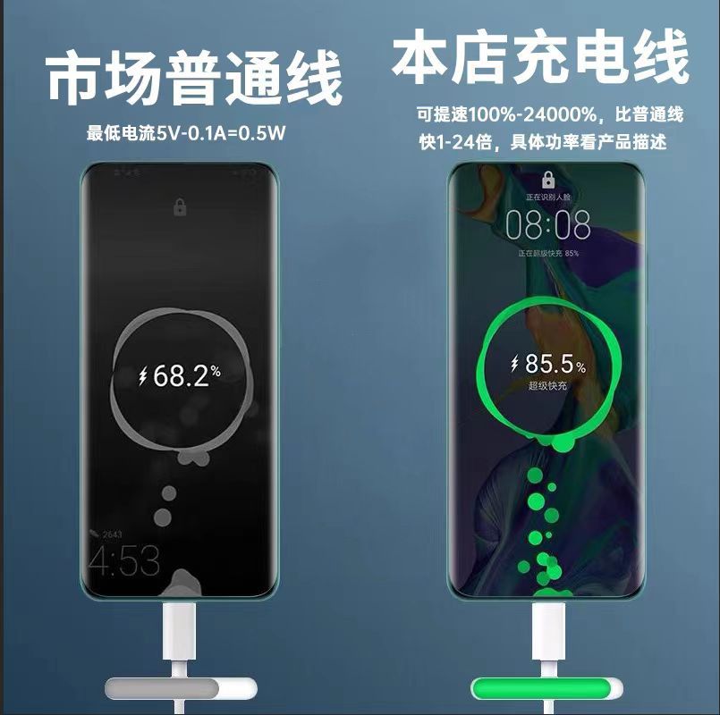 3-in-1 Schnelllade-Adapter kompatibel mit Huawei/OPPO/Apple/Android