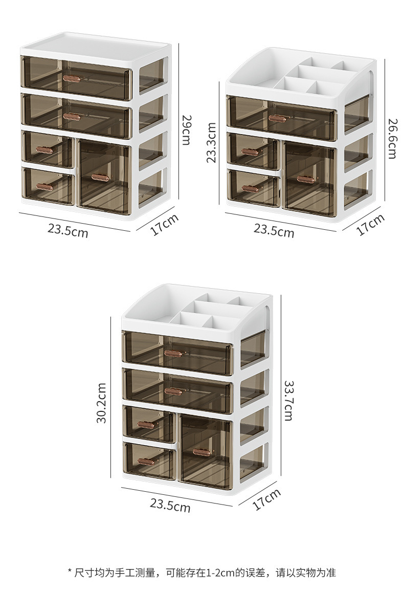 Schreibtisch-Aufbewahrungsbox mit Schublade, mehrschichtig
