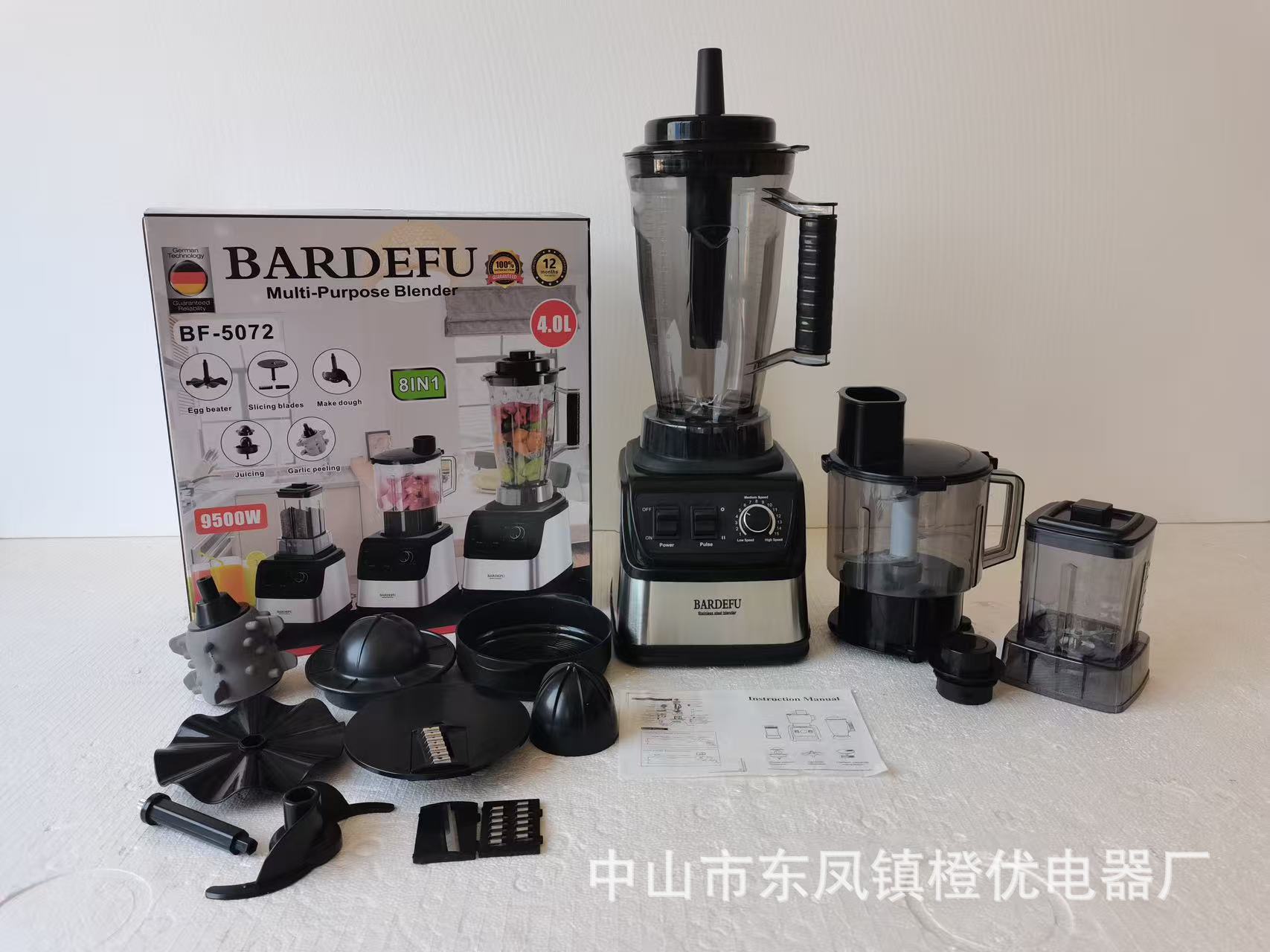 4L 8-in-1 Blender Stainless Steel High Power