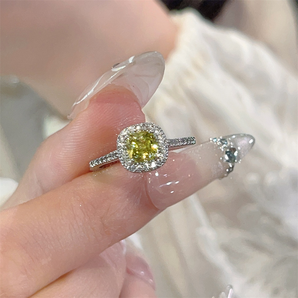 S925-Silber-Zirkon-Ring, japanischer Stil, offener Ring
