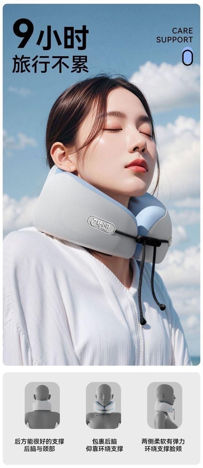 Memory foam U-shaped travel neck pillow