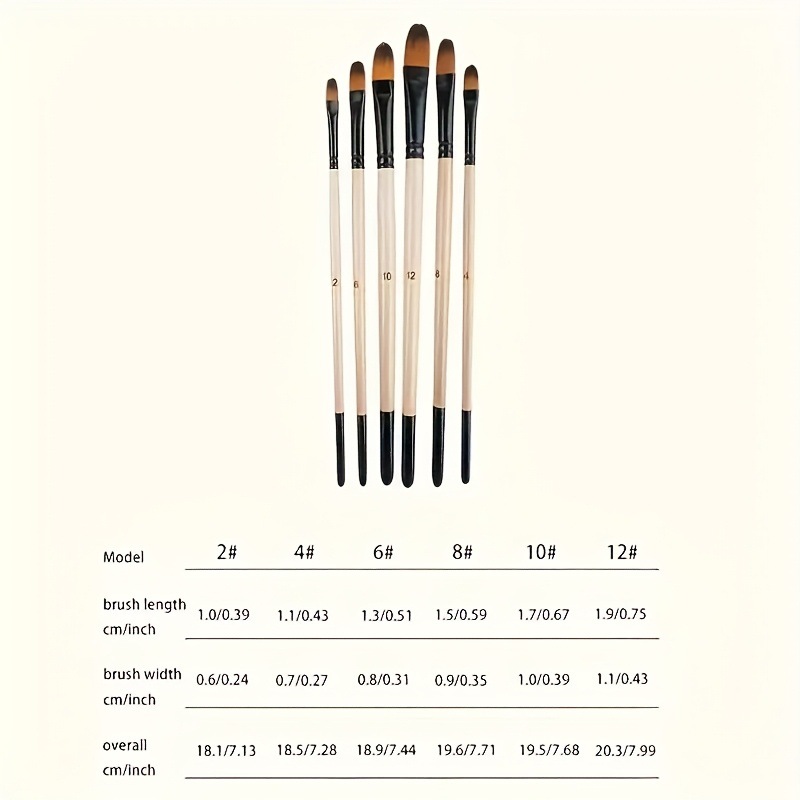 Oil Painting Brush Set 32-Piece Nylon Wooden Handle
