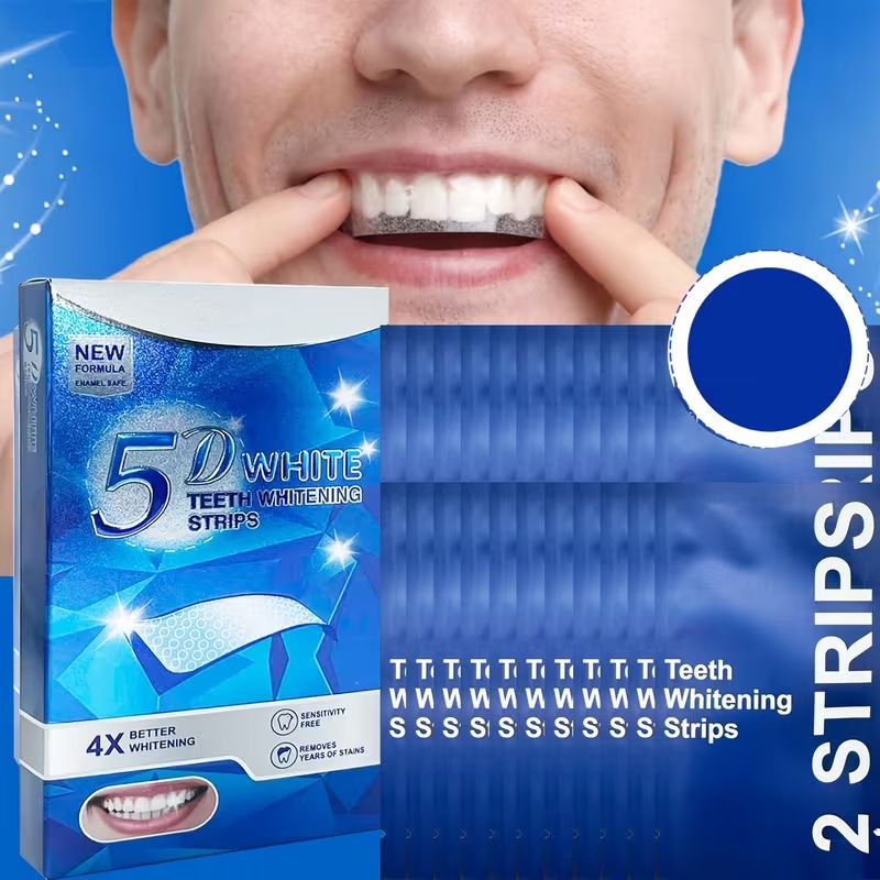 5DTEETH,WHITENING,STRIPS牙齿美白牙贴经典款干贴无残留PAP非过