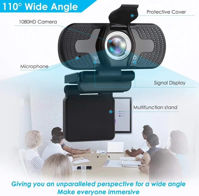Computer Webcam 1080P HD USB Desktop Video Conference