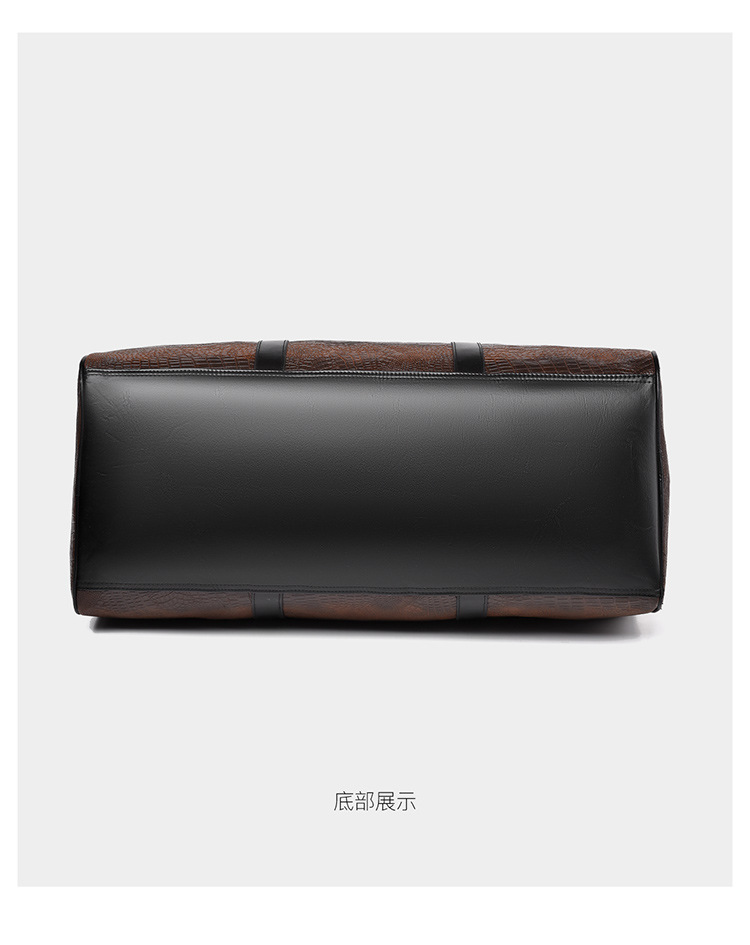 Men's travel bag, crocodile pattern, outdoor sports