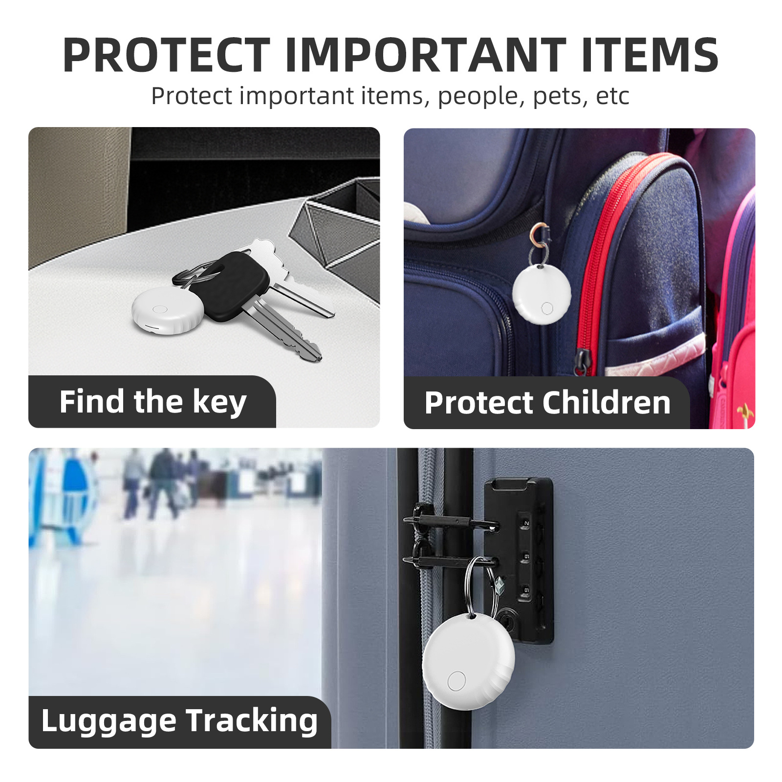 Findmy AirTag takip cihazı, yaşlı çocuk evcil hayvan için Bluetooth izleyici