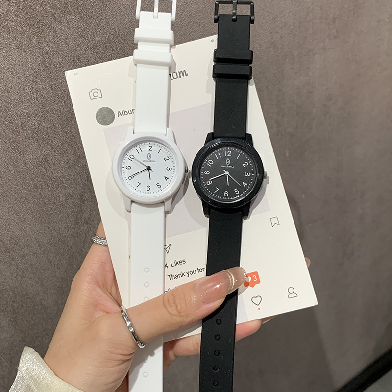 Dopamine quartz watch women silicone fresh style