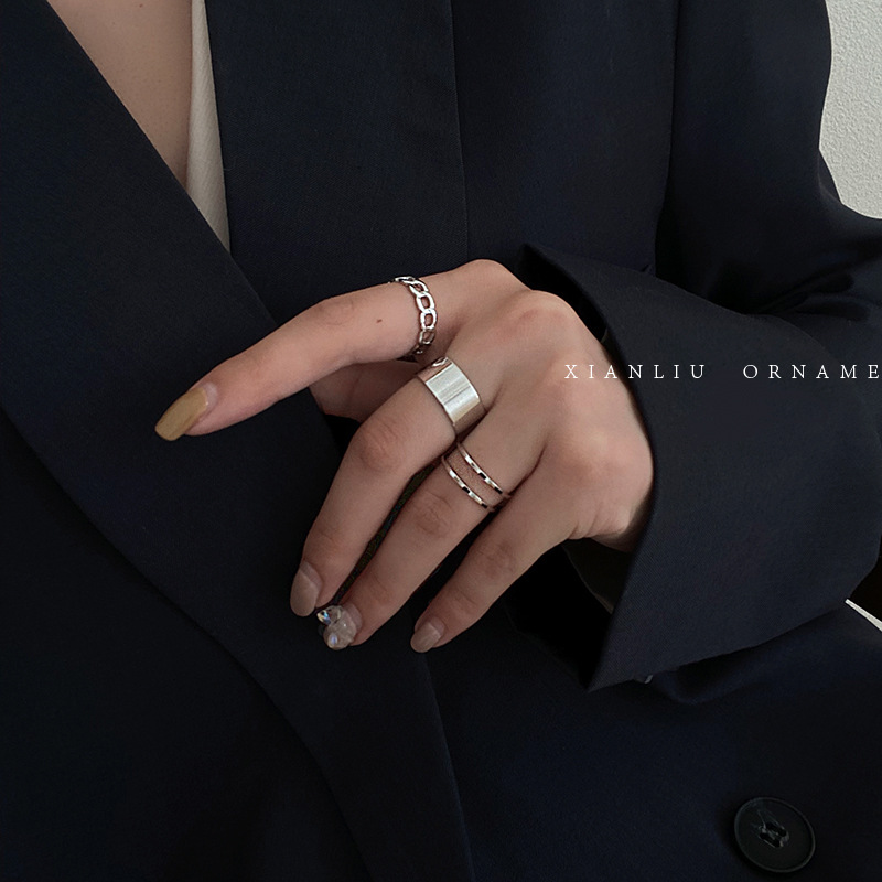 Schmetterlings-Ringset 4-teilig Damen