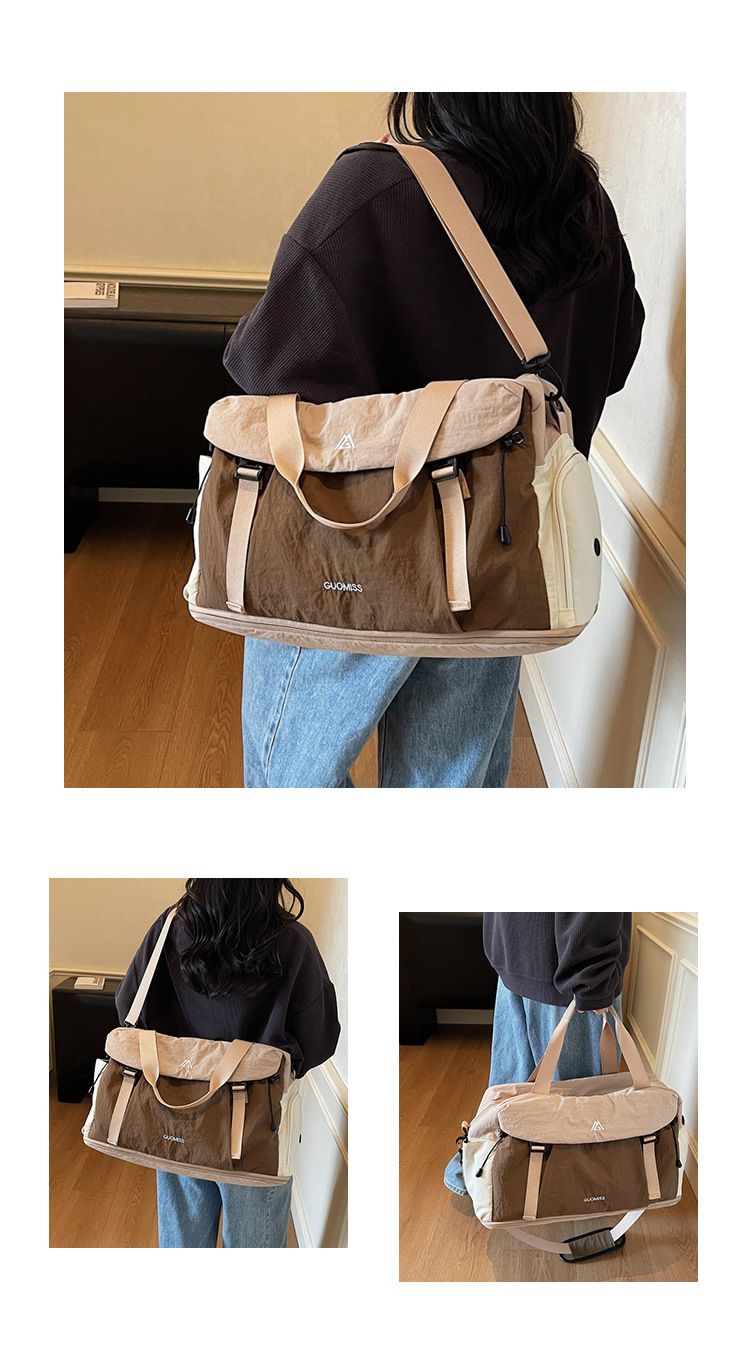 Women's travel bag with dry and wet separation, large capacity