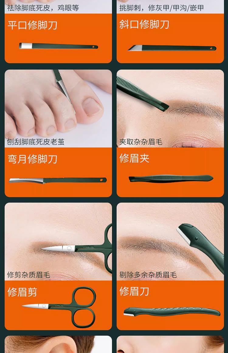Portable nail care set manicure tool household