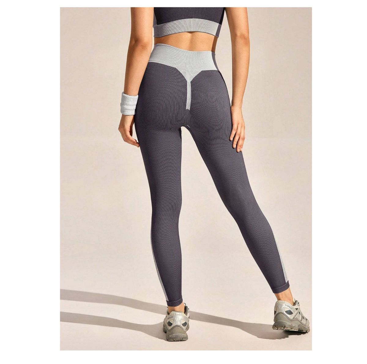 Damen Seamless Leggings Hochbund Bauchweg Po-Push-up