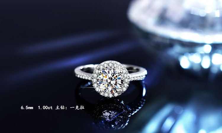 S925 Sterlingsilber Moissanit Ring Ohrring Halskette Set