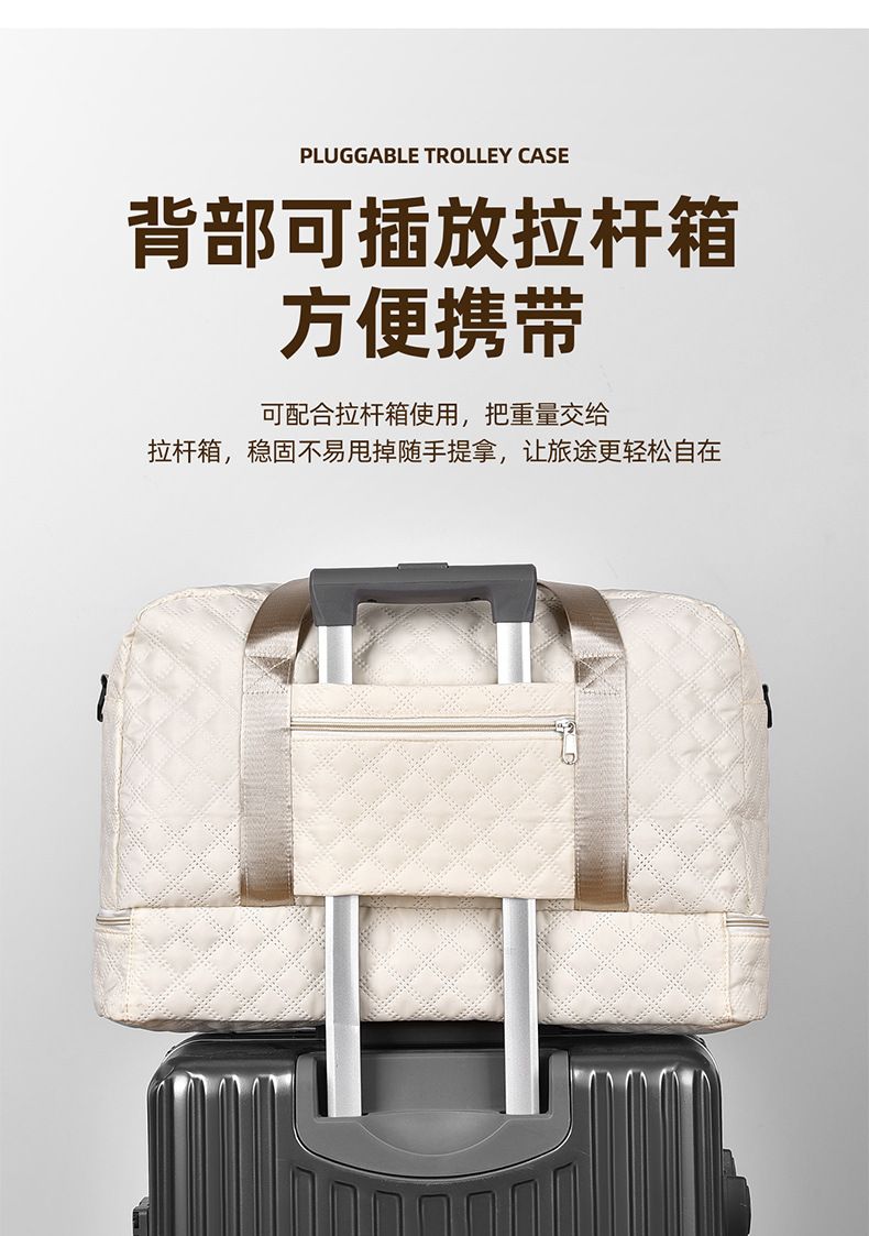 跨境健身包高级感干湿分离出差收纳运动斜挎包女大容量行李旅行包