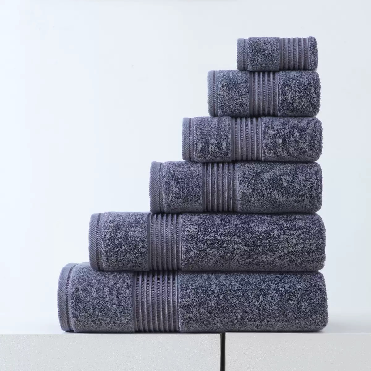 Cotton Towel and Bath Towel Set, 100% Pure Cotton, Four Pieces