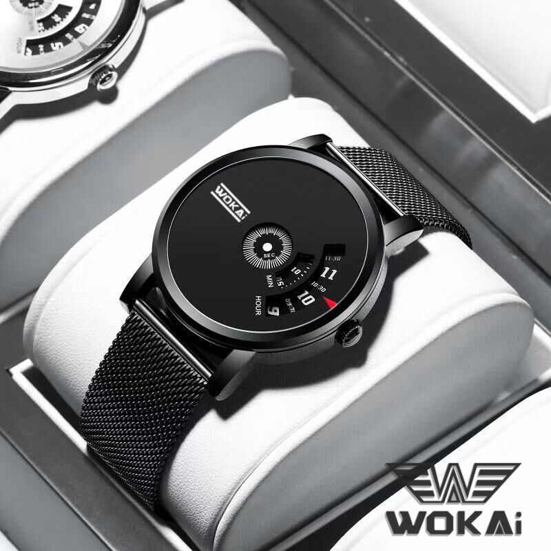 Waterproof Mens Quartz Watch, Stainless Steel, for Couples