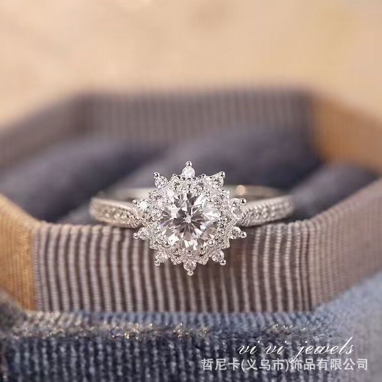 Luxus-Trauringe, Diamant, Paarversion, verstellbar