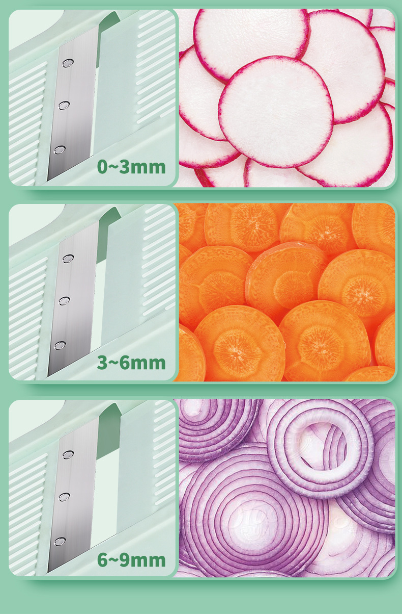 Home multi-function vegetable and fruit slicer