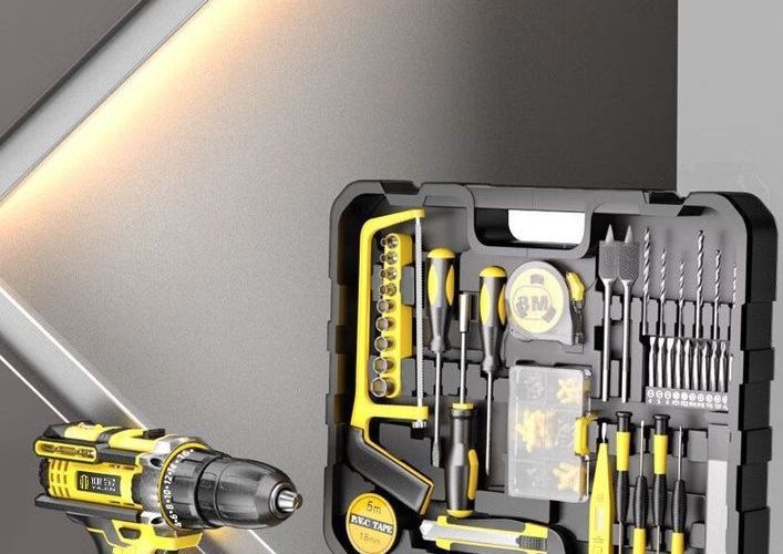 122-piece lithium battery electric hand drill tool set