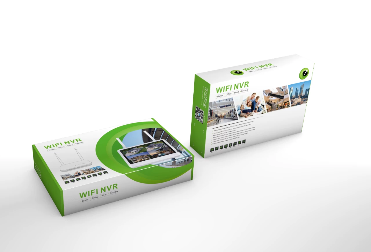 Drahtlos NVR WiFi Set mit Display Videorecorder-System