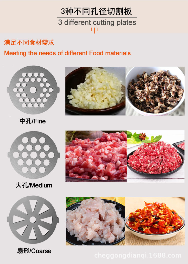 Multifunctional meat grinder and sausage filling machine
