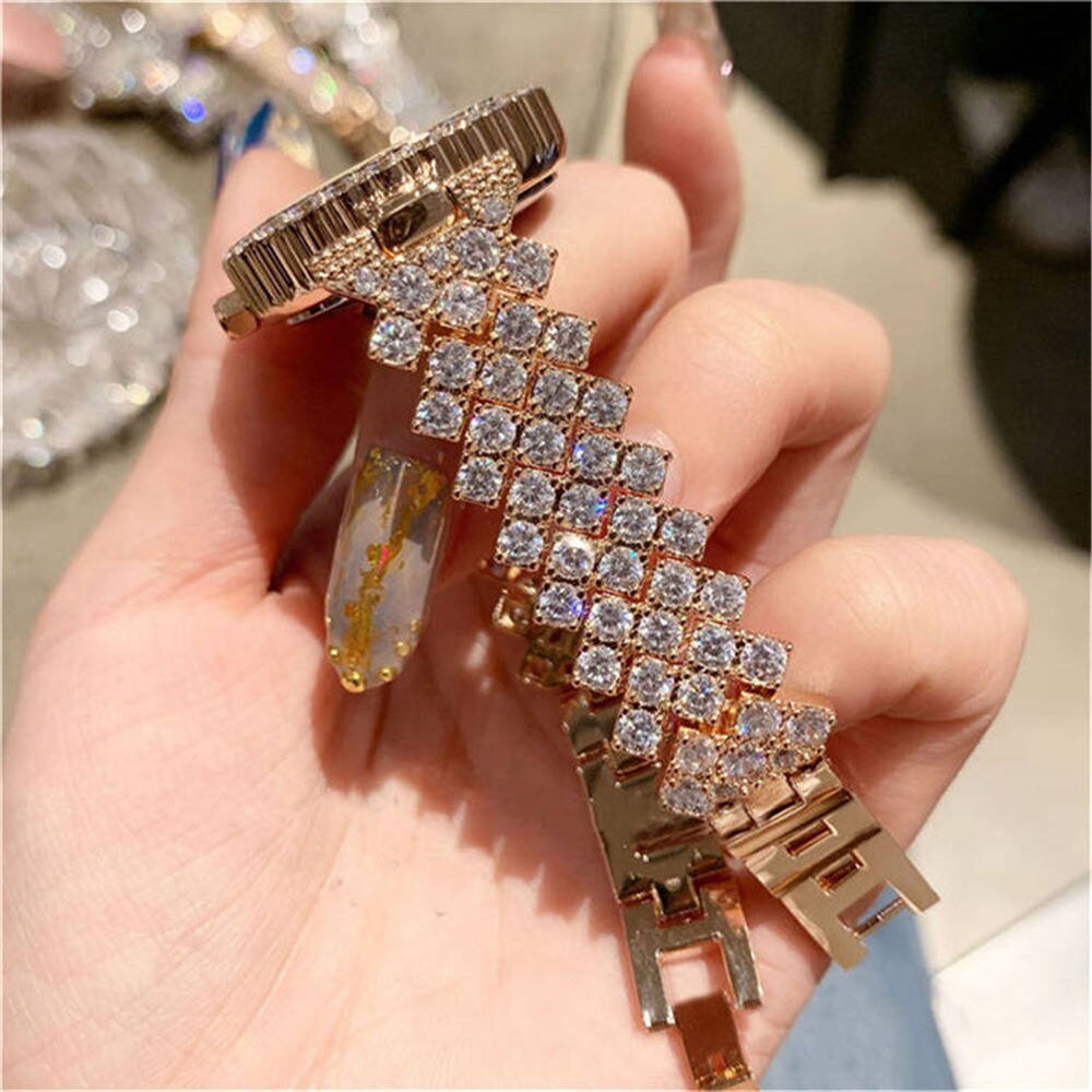 Kadın saat seti, taşlı, DIY, zarif tasarım