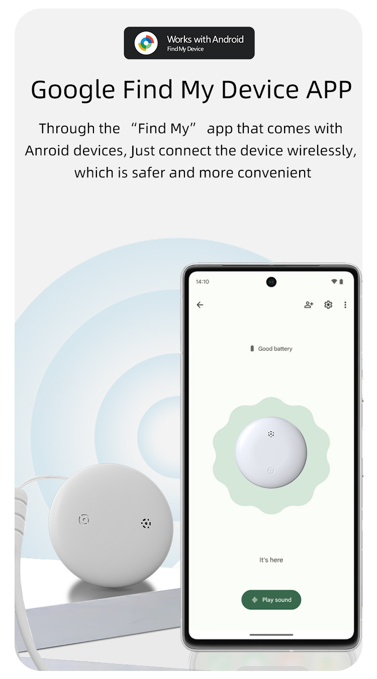 Find Hub Bluetooth bulucu, mini yuvarlak manyetik, GPS takip cihazı