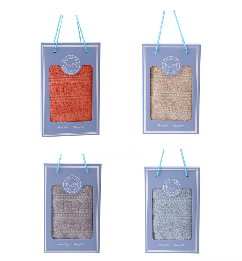 Pure cotton towel set, embroidered, dual pack, corporate gift