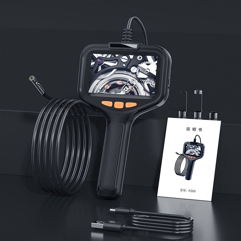 Endoscope 4.3 inch display 8mm dual lens 100m