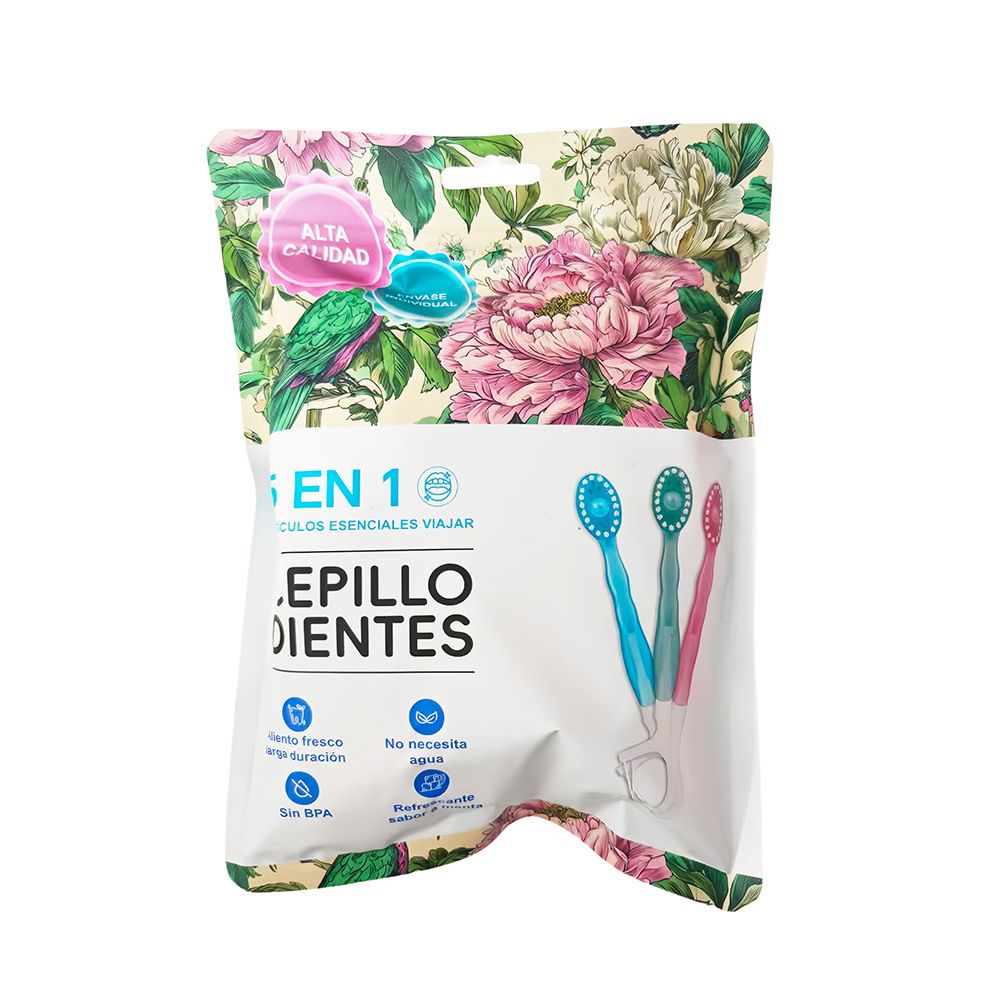 Disposable toothbrush set, portable