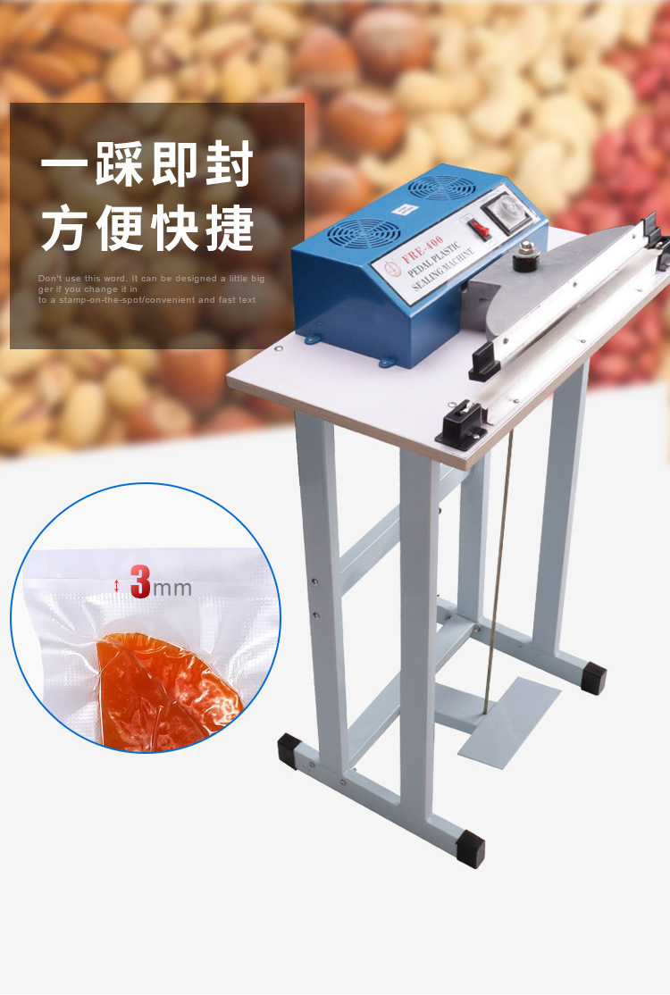 Ayakla çalışan yapıştırma makinesi shrink film kesme
