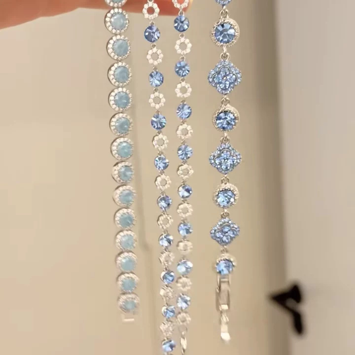 Zirkon oval kelebek yay bileklik, zarif tasarım