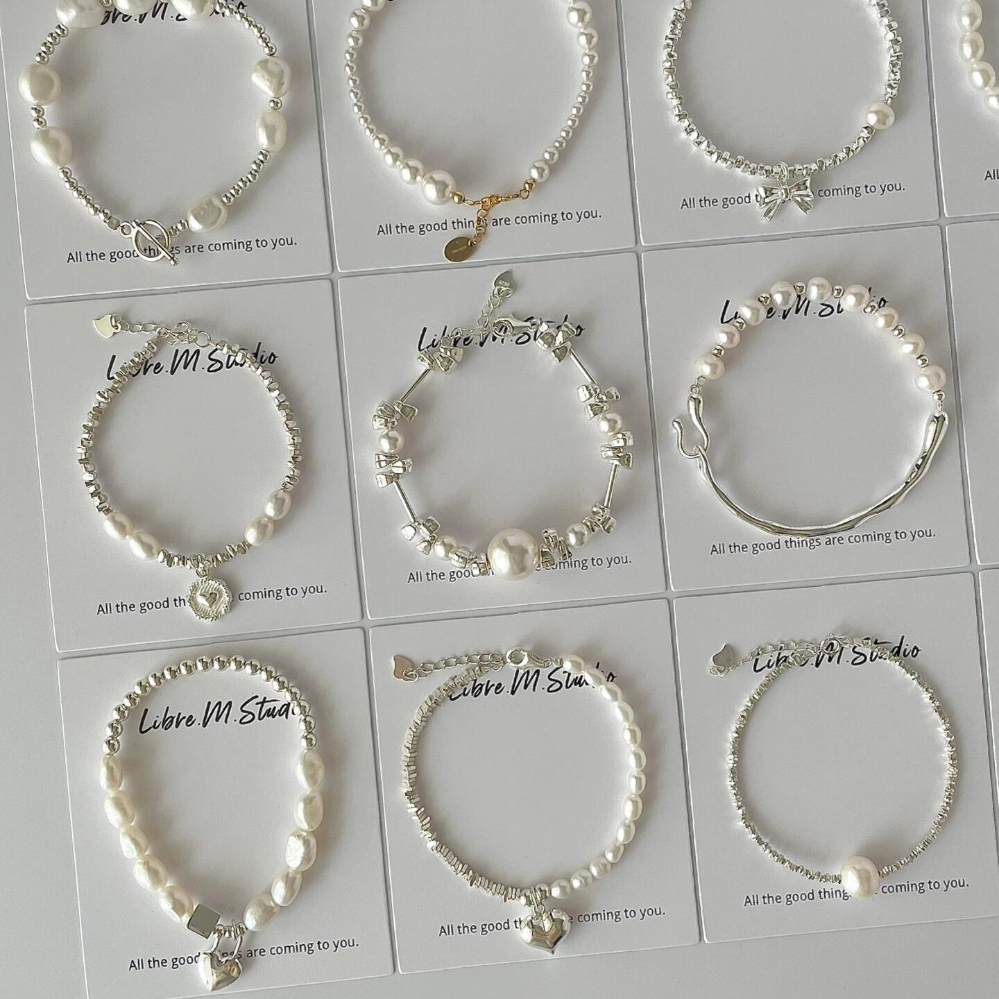 Pearl silver bracelet, S925 sterling, natural irregular, minimalist