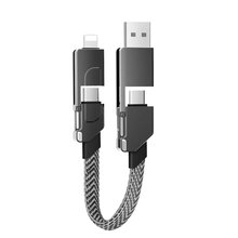 65W 4-in-1-Ladekabel, digitales Display, Zinklegierung