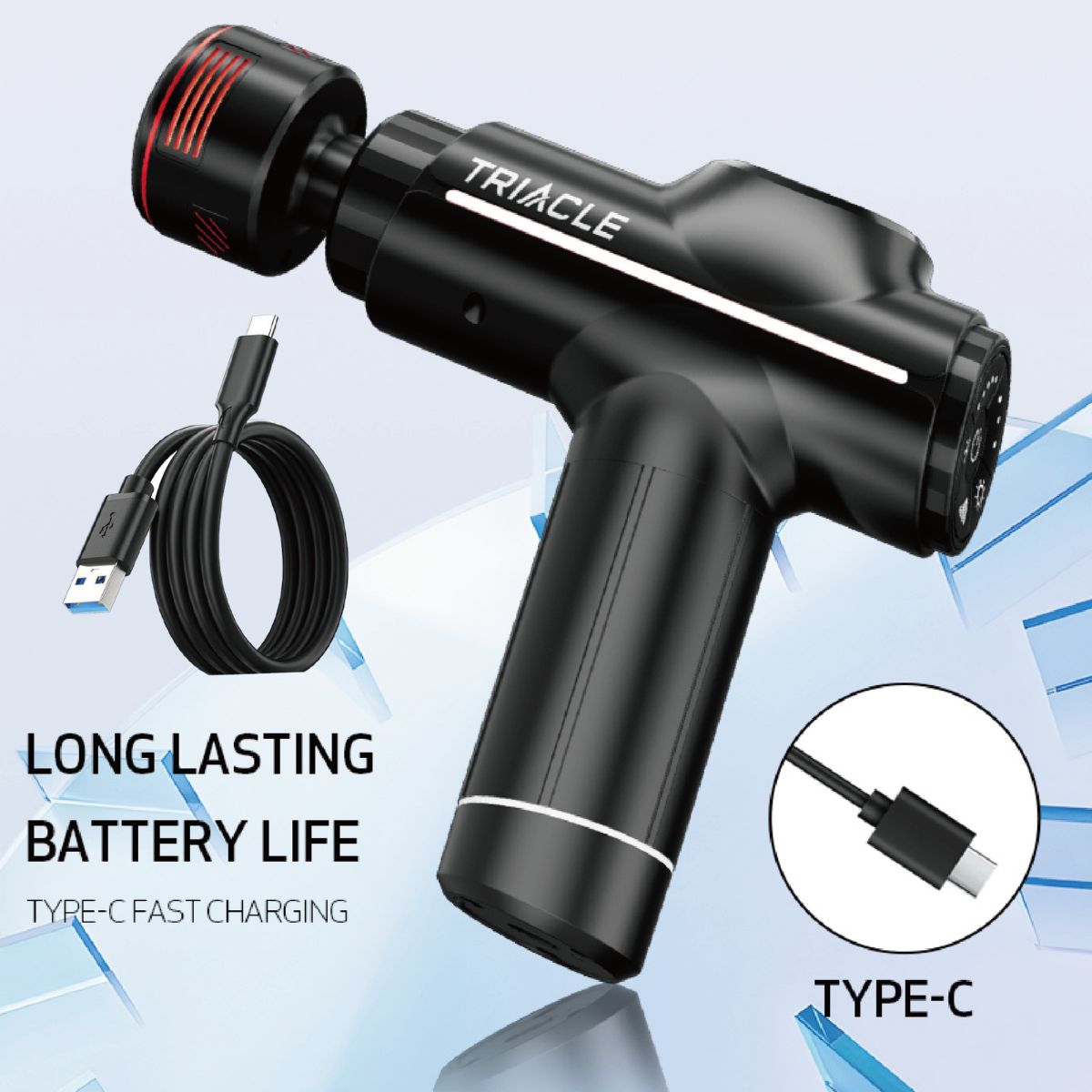 Infrared Hot Cold Fascia Gun Professional Muscle Relaxation Massage