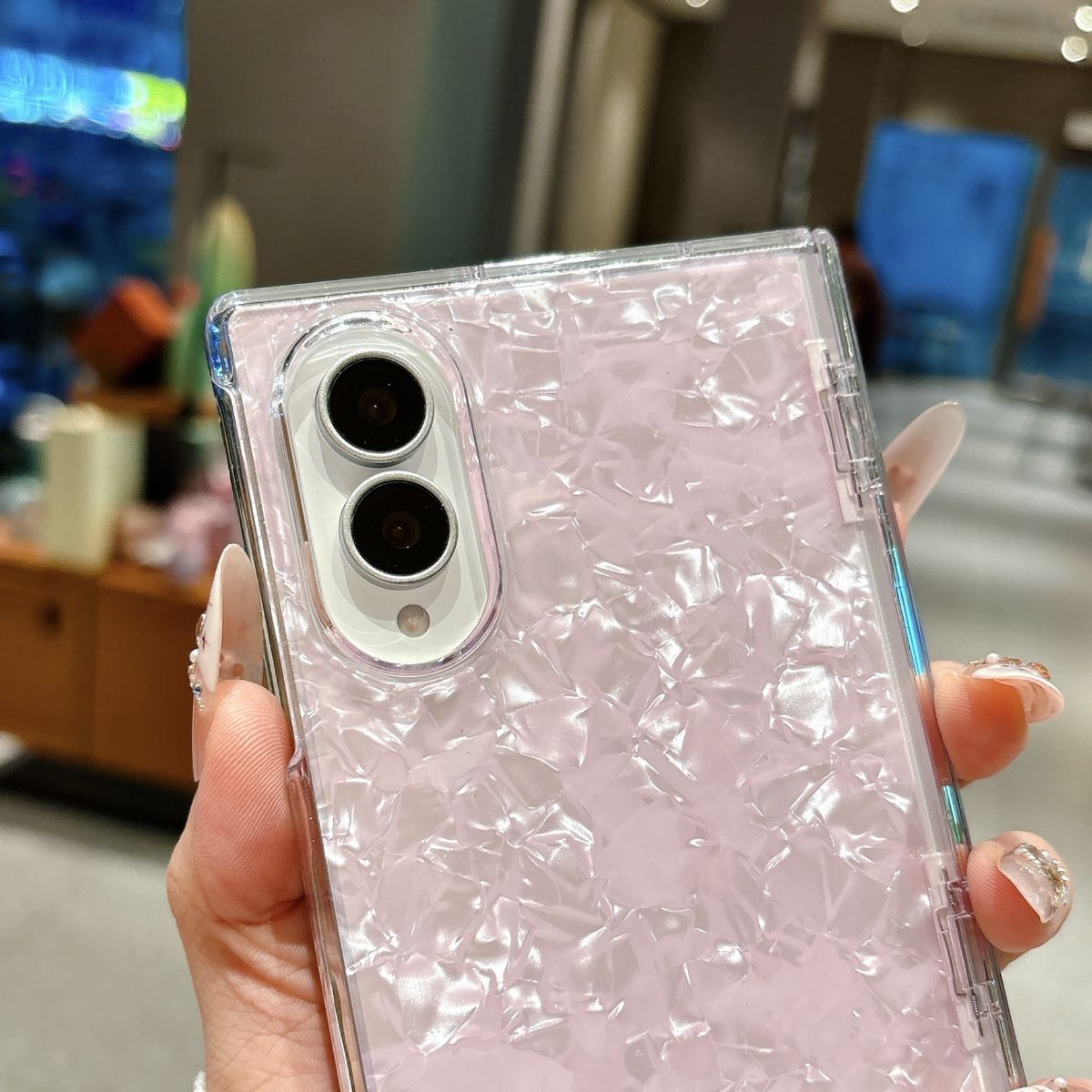 Samsung Galaxy Z Flip 8/7/6 ve Z Fold 8 kılıfı, kabuk desen