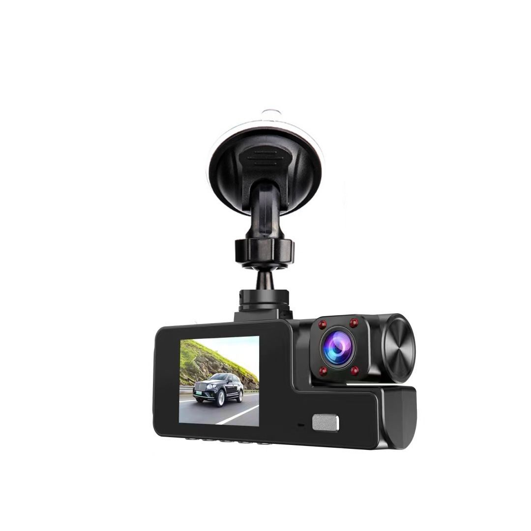Dashcam, 3-lens, Full HD backup camera, smartphone connected