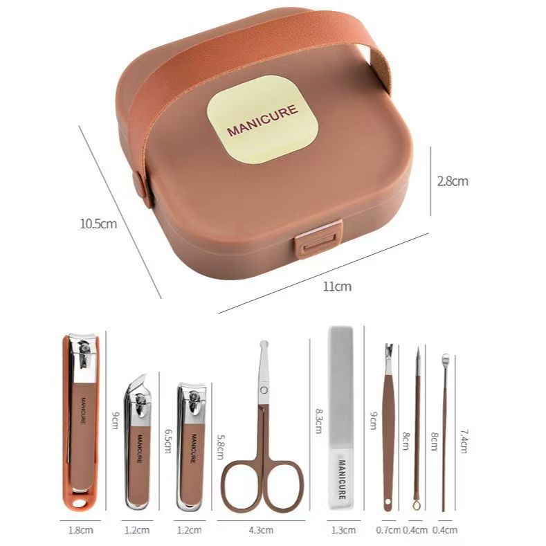 Nagelschneidset tragbar mit Spritzschutz