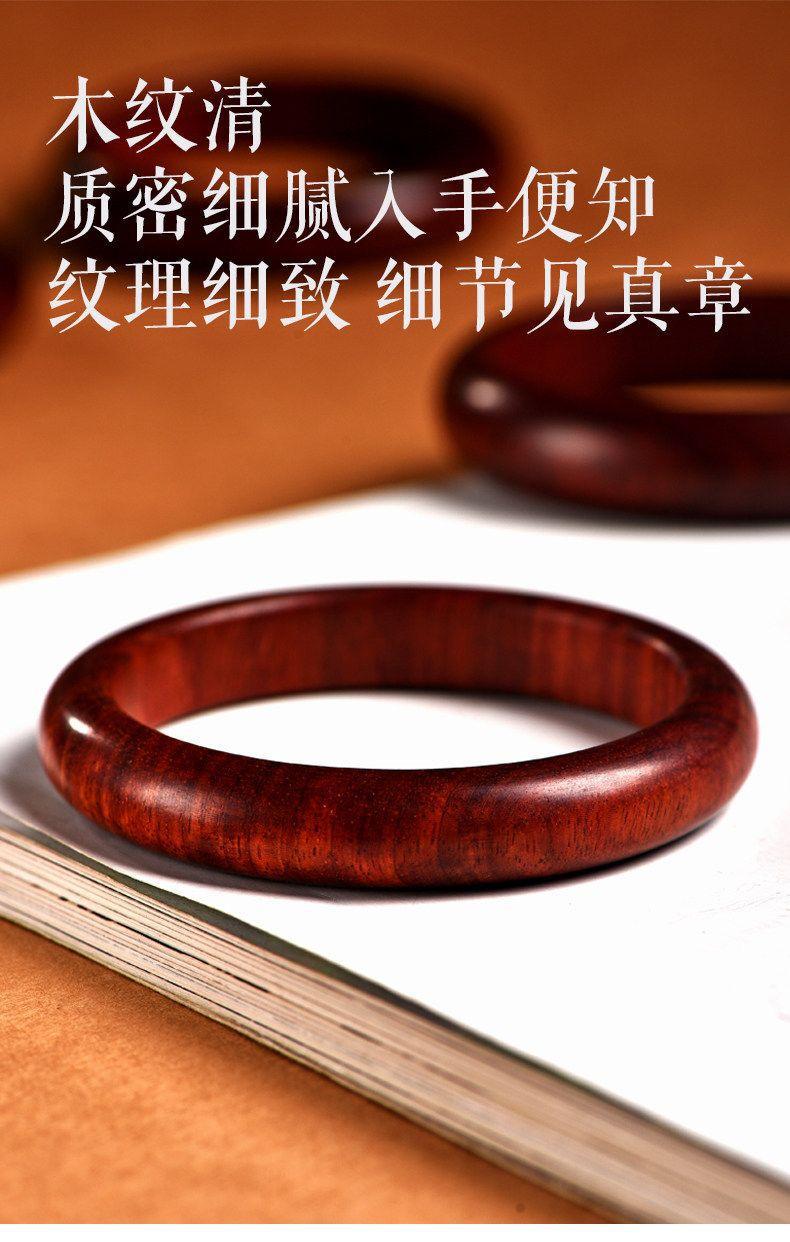 Natural Taishan old peachwood bracelet, women's style