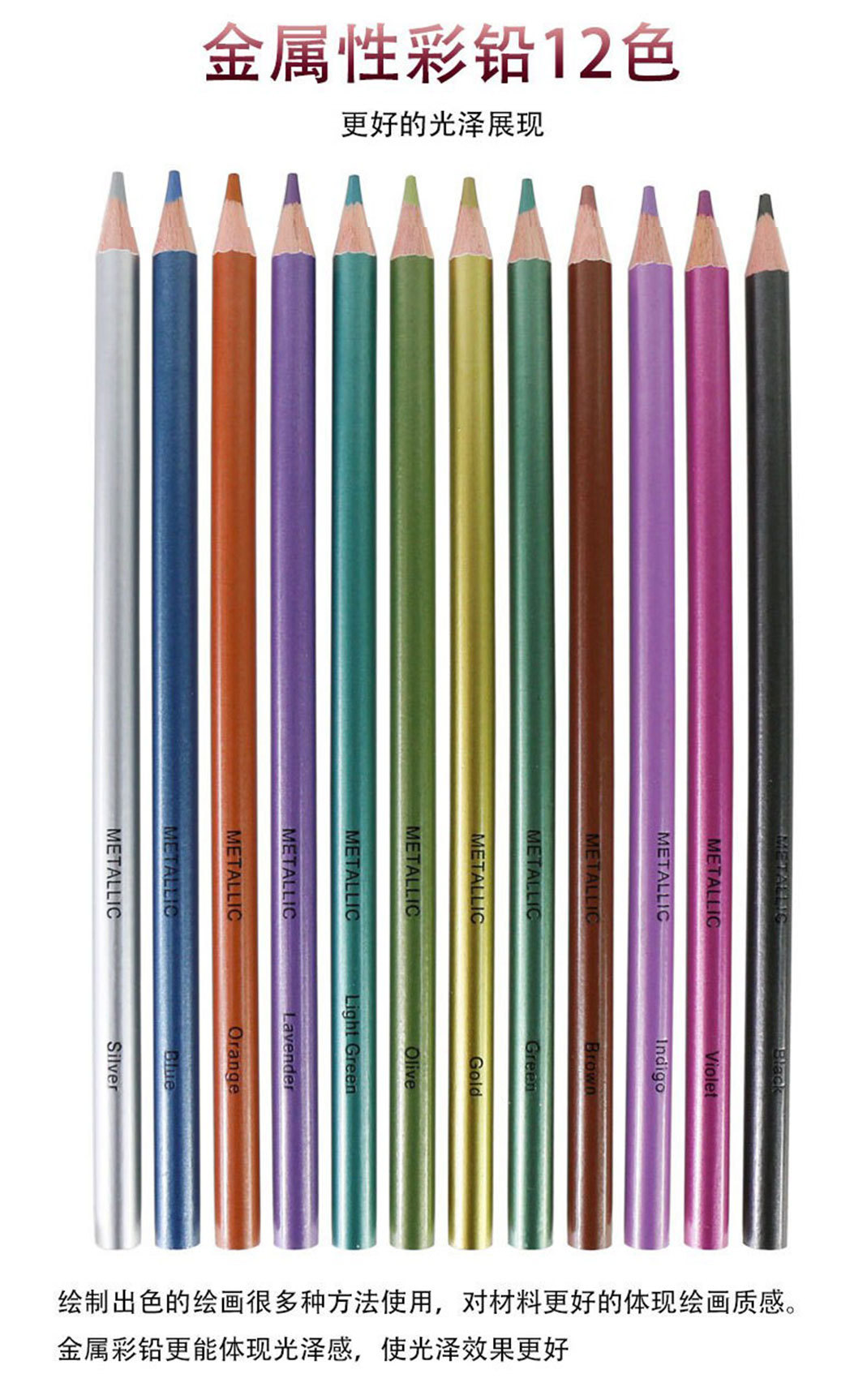 Farbstift-Set mit Skizzen- und Malwerkzeugen