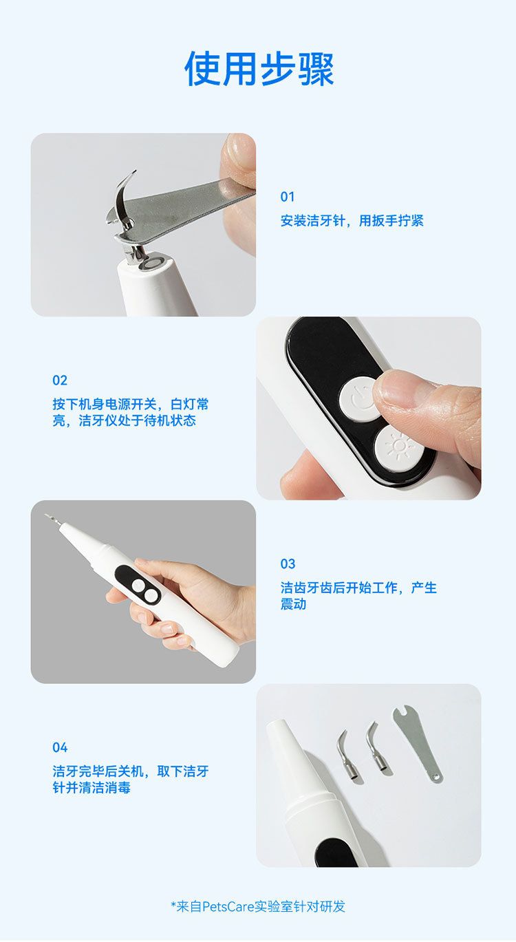 Pet electric toothbrush, dental cleaner and polisher