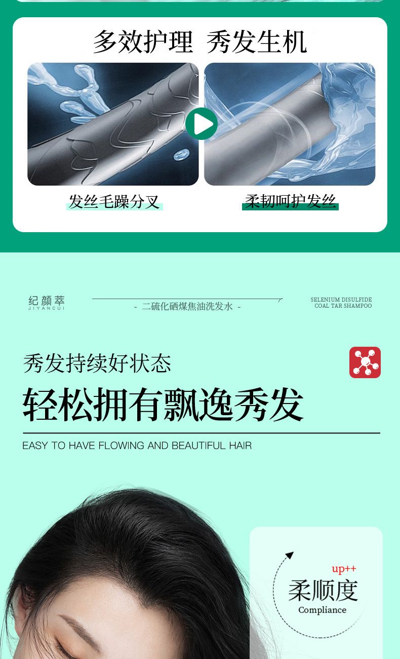 Jiyan Cui Selenium Disulfide Coal Tar Shampoo