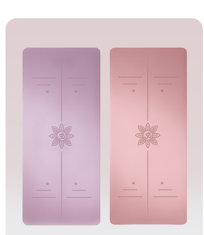 TPE-Yogamatte 80 cm breit, stoßdämpfend, schallisoliert, rutschfest